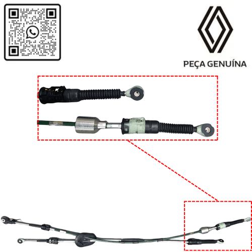 RN 36236R 344136236R CABO DA ALAVANCA DE CAMBIO -DUPLO- KWID - 3